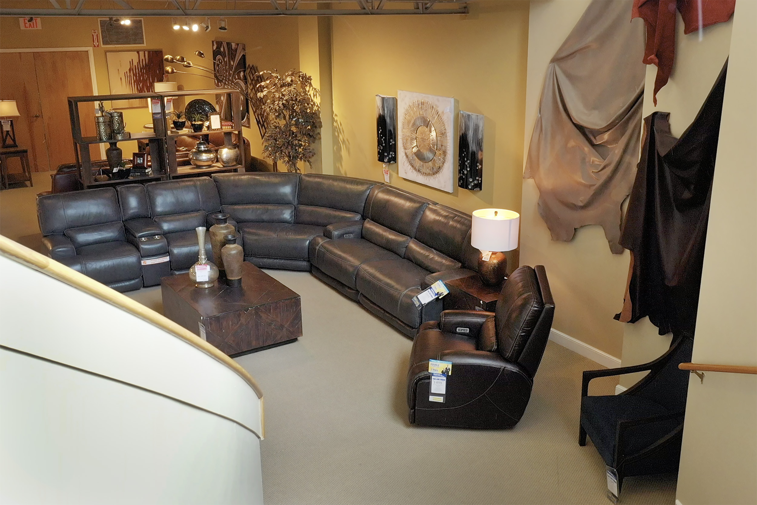 Interior Drone shot of Furniture Store