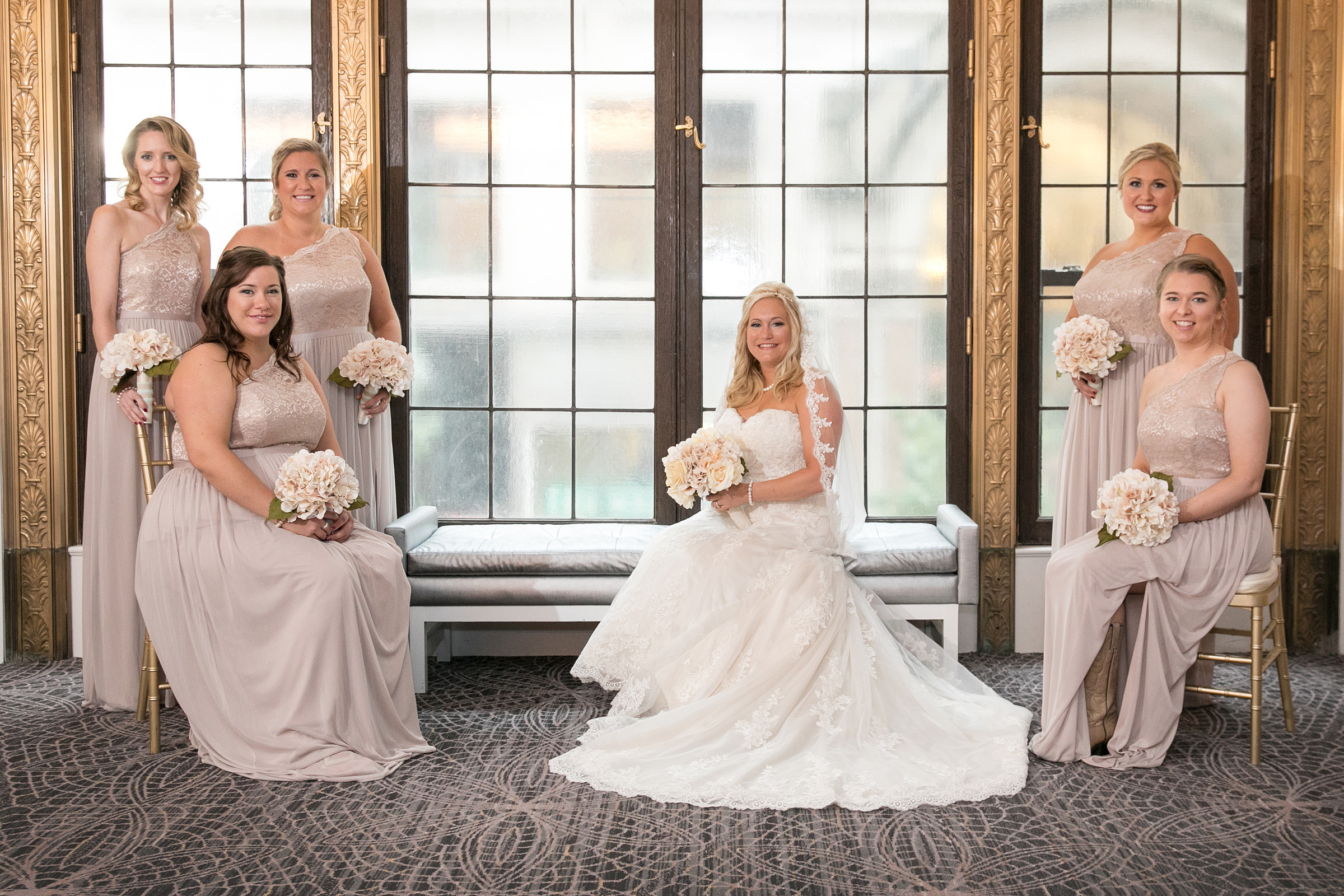 image of bride and bridesmaids